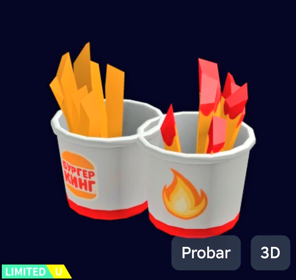 ErickZeein's tweet image. 📢Está Experiencia (Tierra de Hamburguesas) a subido un nuevo Artículo, Estará día próximamente.
🎮Experiencia: Tierra de Hamburguesas
➡️roblox.com/es/games/16147…
📍Item: Zapatos de Sopa
➡️roblox.com/es/catalog/947…
📊stock: 11,969
#ROBLOX #RobloxUGCLimited #RobloxDev
#viral