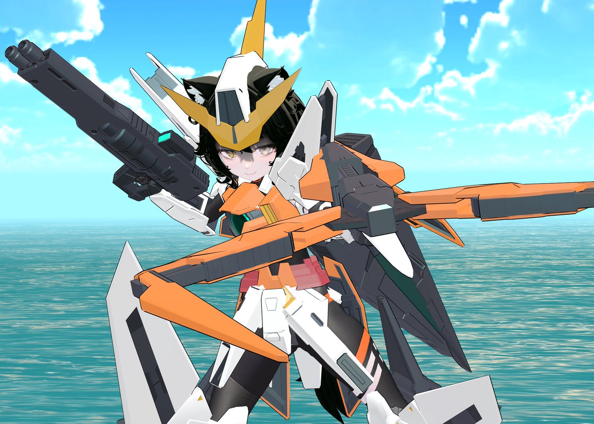 kageroh_vr's tweet image. 「反射と思考の融合。それこそが超兵のあるべき姿だ!!」

キュリオスのアーマーを着たMS少女なNemoちゃん完成！！
これで一応VRC_MS少女界隈で一期ソレスタルビーイングの機体が揃ったらしいですよ奥さん
#VRChat  ＃VRC_MS少女