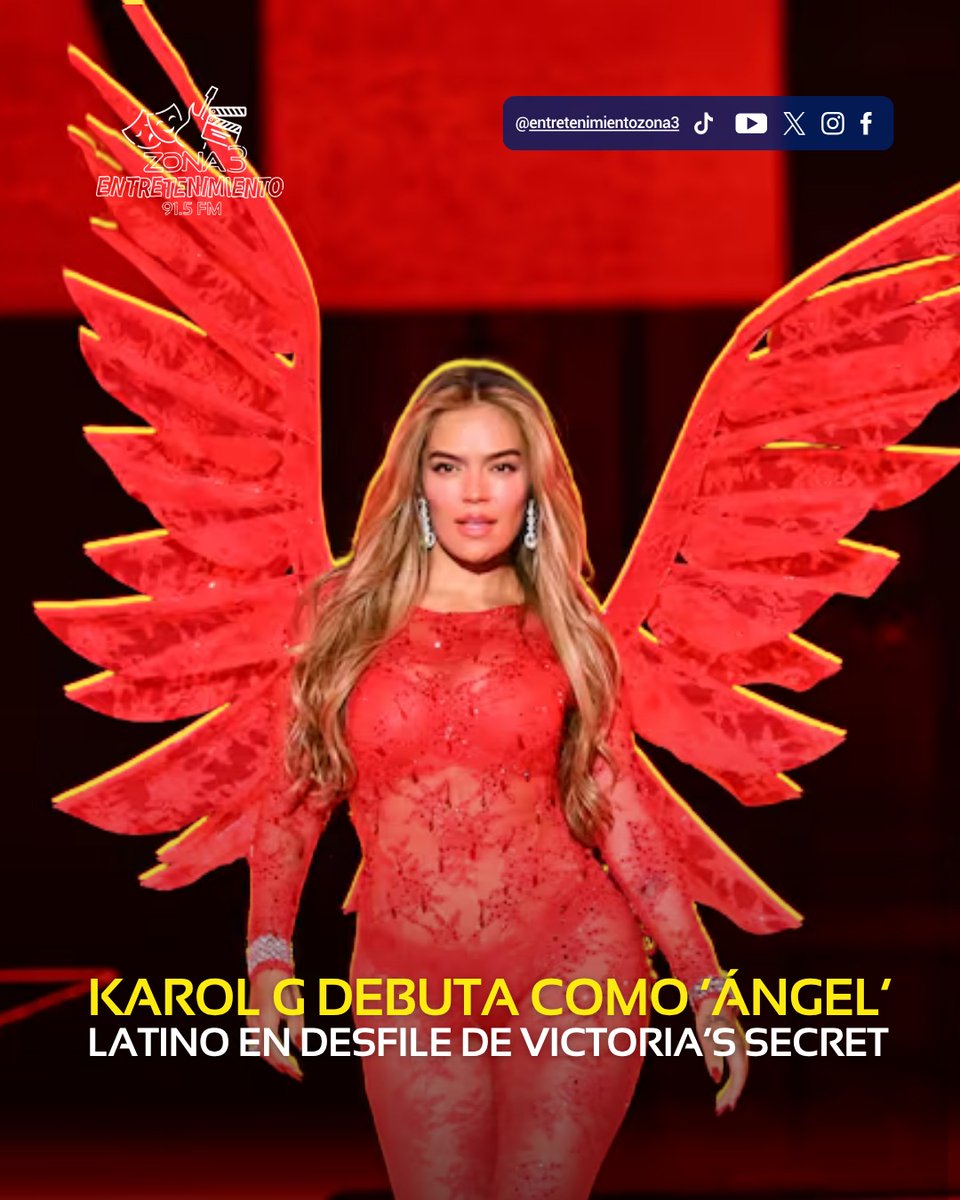 ZONADeEntretenimiento | 👠💋 De Medellín a Manhattan… Karol G desplegó sus  alas en el Victoria's Secret Fashion Show, convirtiéndose en la primera  artista latina en cantar luciendo las icónicas alas del desfile., image size:960x1200