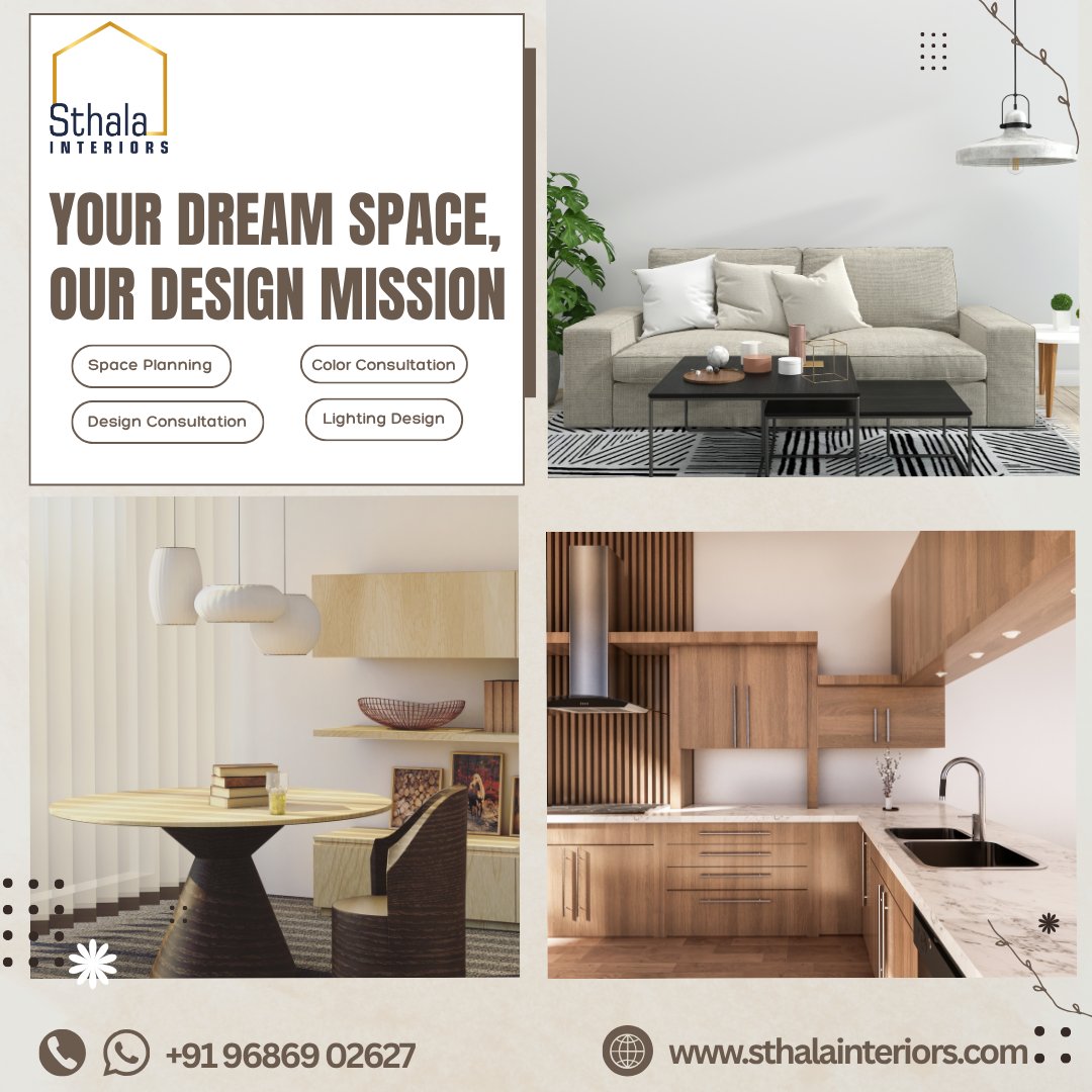 Sthala_interior's tweet image. YOUR DREAM SPACE, OUR DESIGN MISSION
We turn your vision into a beautifully functional reality. 
+919686902627
sthalainteriors.com
#InteriorDesignServices #SpacePlanning #ColorConsultation #LightingDesign #DesignConsultation #HomeStyling #InteriorExpert #DesignProcess