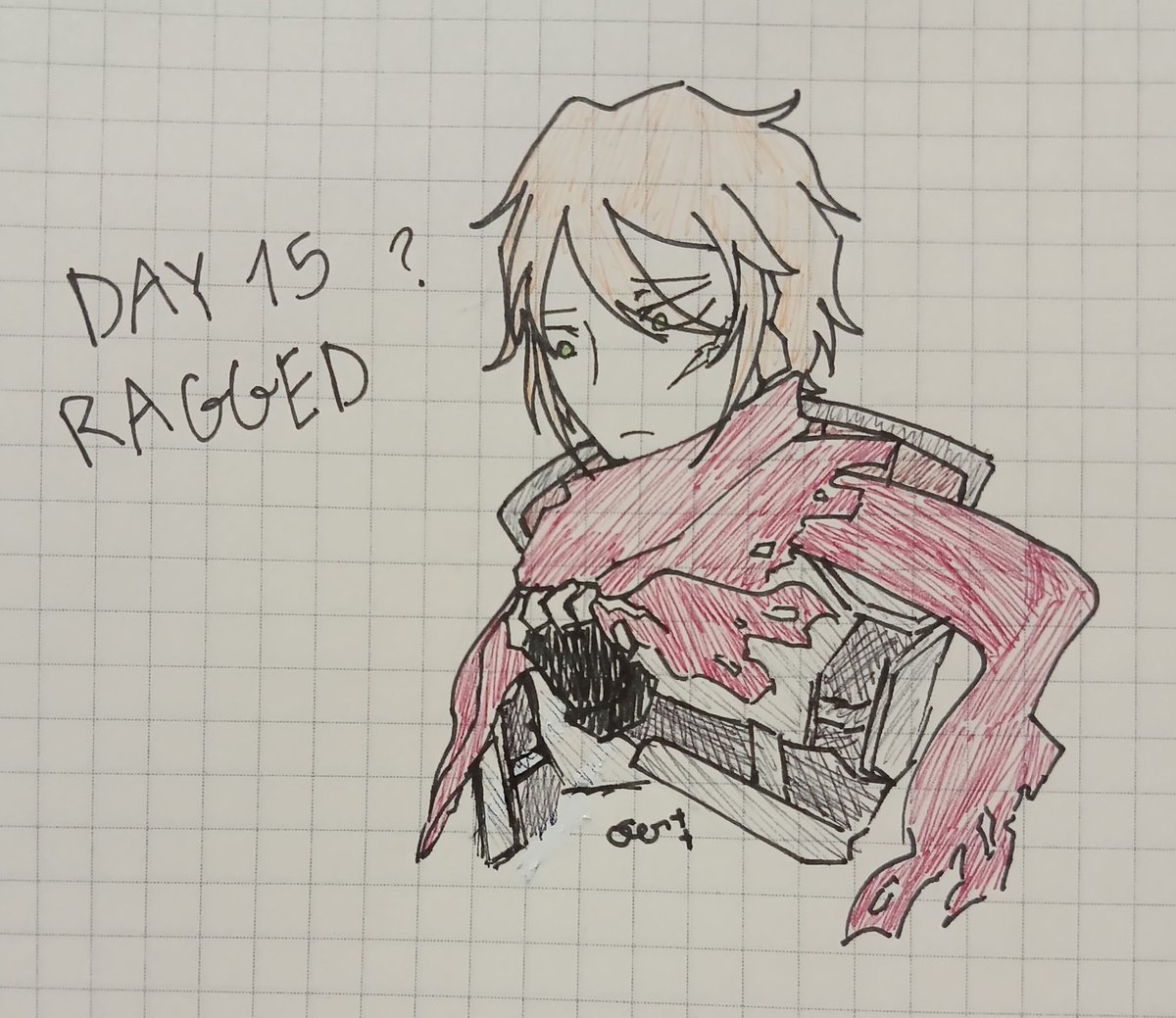 megakin_senpai's tweet photo. Day 15 Ragged
#Inktober2025 https://t.co/f6PRfIeubH