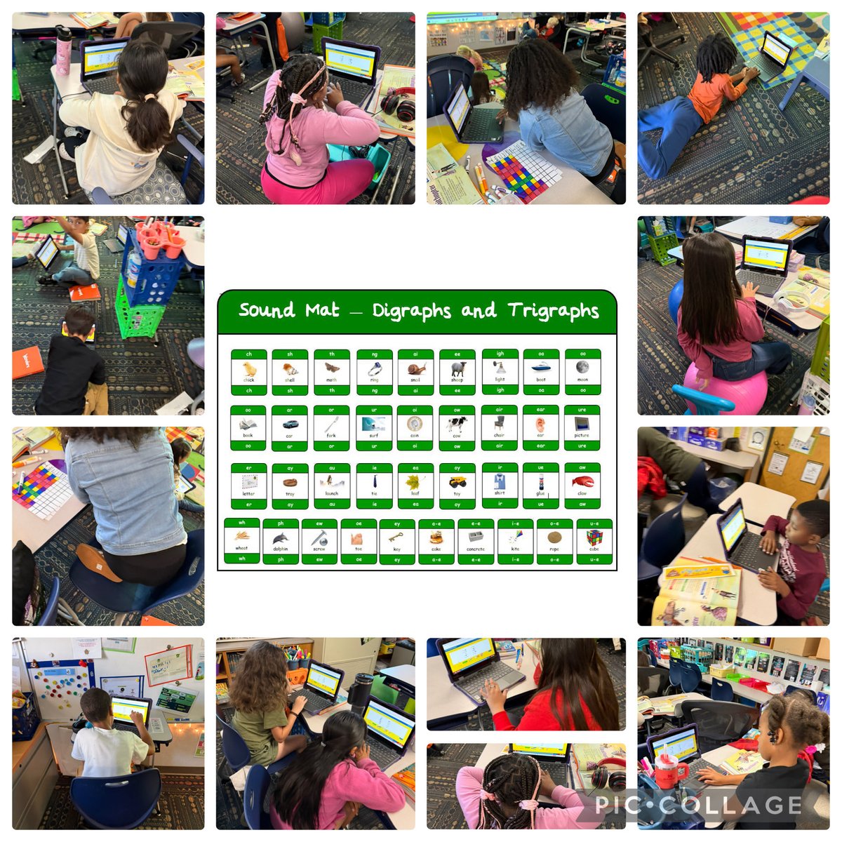 In Work Study, we use the clues given to us to decide which digraph and try graph spelling word was being used. Next, we circled the graph or try graph we saw. We shared out with a partner! <a href="/RobeyRockets/">Robey Elementary</a>  #wearewayne