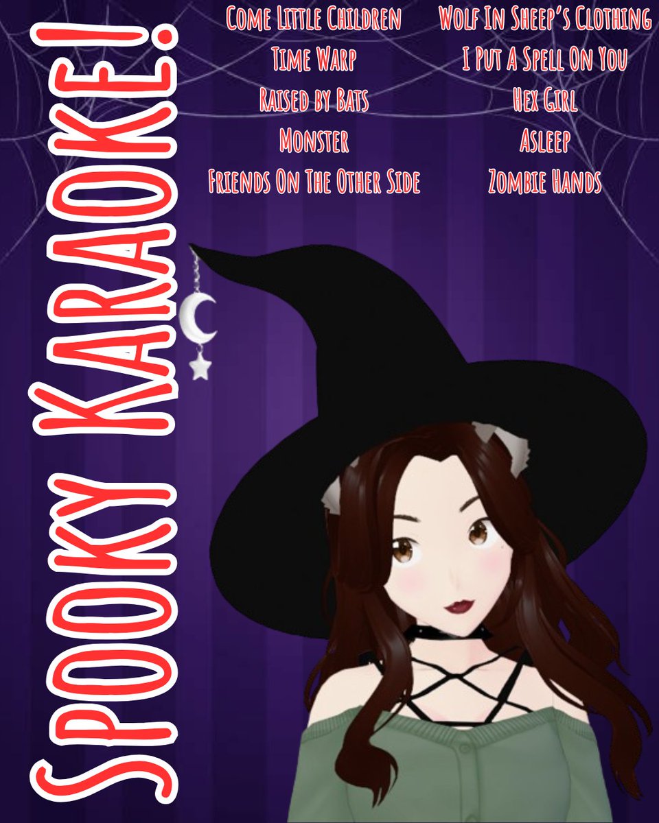 🖤☕ SPOOKY KARAOKE 🖤☕
I'm gonna absolutely kill my vocal cords tonight on the purple site lmao

20:00 CEST | 11:00 PDT | 13:00 CDT
#vtuber #envtuber #vtuberuprising #twitchstreamer
🖤☕ PURPLE SITE BELOW 🖤☕