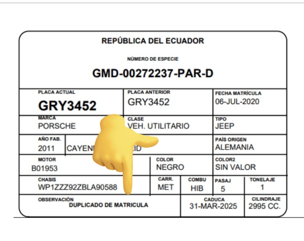 HDRS's tweet image. @FiscaliaEcuador @ANT_ECUADOR qué JBermeo digitador De esa matrícula duplicada rinda versión y declare el porqué y debe haber sustentos de la duplicación del documento caducado a marzo 2025