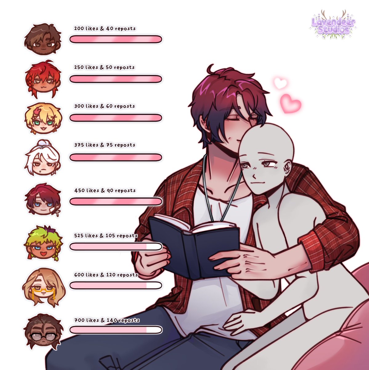 He's absolutely not helping you focus on that book📖💌

🔗YCH psd base will be added to drive in replies!

#ToYBTB #visualnovel