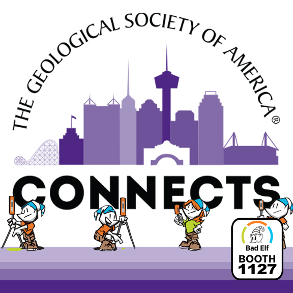 Join Bad Elf at GSA 2025, Oct 19–22 in San Antonio. High-accuracy GPS made portable for field work. Booth 1127 with Dr. Nik Smilovsky. 🌄

Henry B González Convention Center
Scope it out: zurl.co/0mGda
#GSA #Geology #BadElf #flexmini