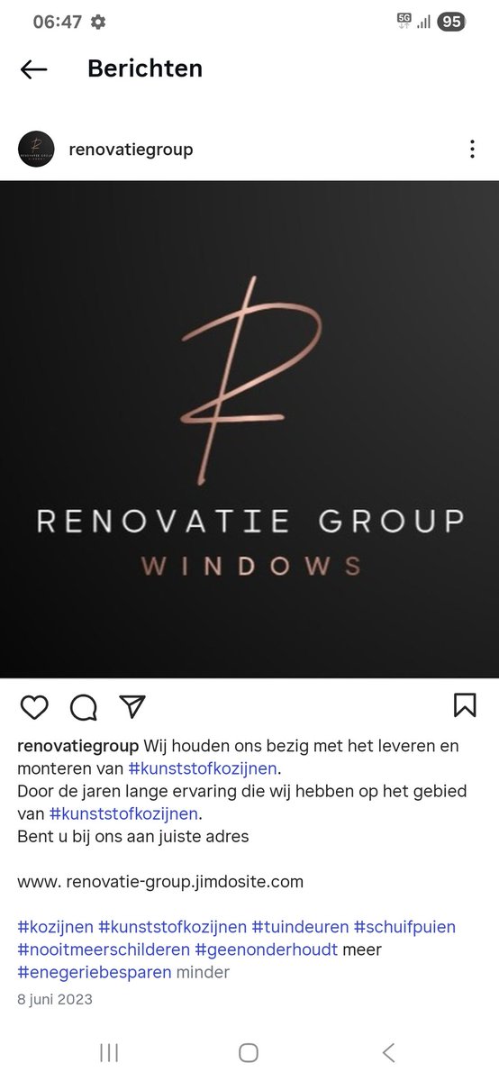 corebec's tweet image. Kijk uit hij is nog steeds bezig ook wij zijn er in getrapt.Vorig jaar 4 raamkozijnen en een deur besteld en tot nu toe nog niks geleverd of geplaatst.Telkens horen wij smoesjes en hij zegt een tussenpersoon te zijn.Wij hebben samen een contrakt getekend en hij komt het niet na.