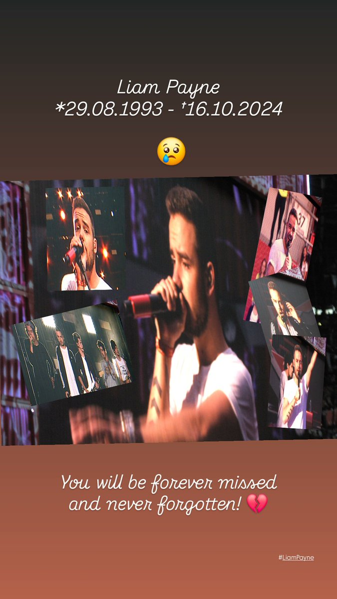 Estrella89San's tweet photo. Liam Payne 
*29.08.1993 - †16.10.2024
One year without you. 😢
You will be forever missed and never forgotten! 💔 https://t.co/JLlBhhGhfi