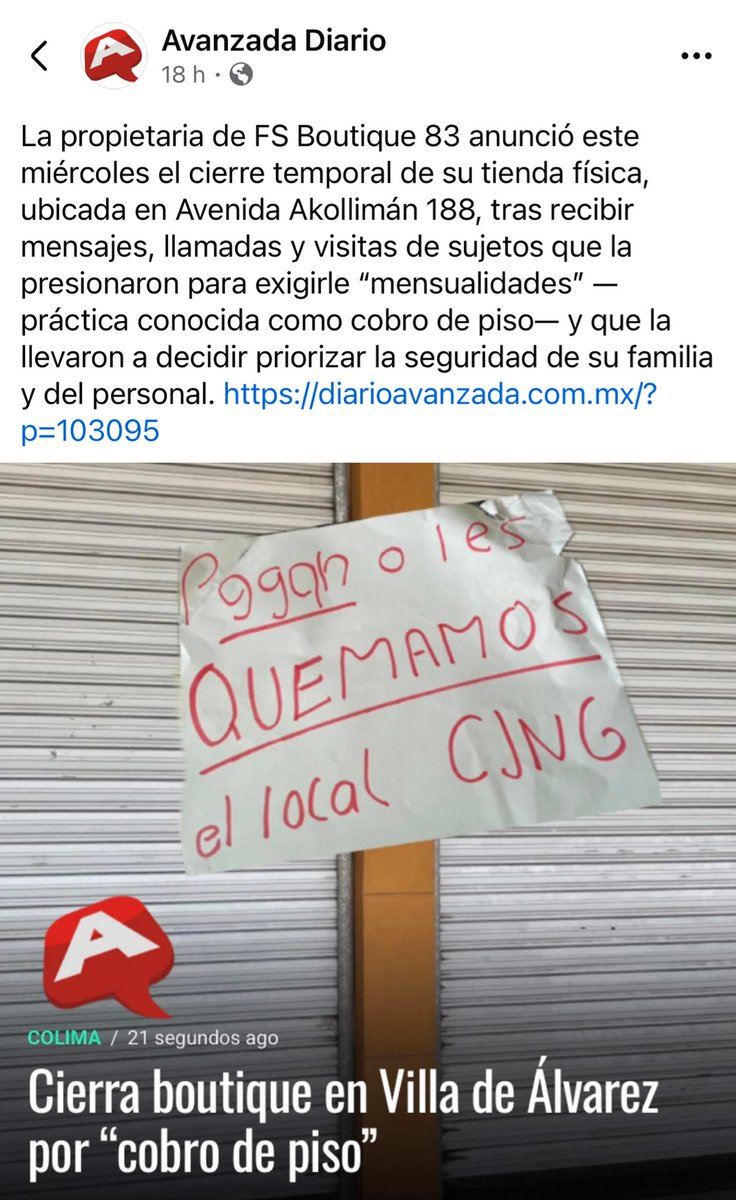 beltrandelrio's tweet photo. Así las cosas en Colima, el estado que desgobierna @indira_vizcaino https://t.co/UfNInr17fV