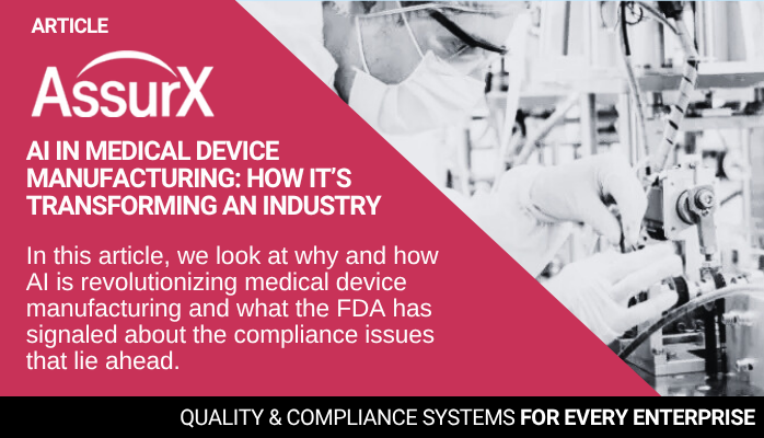 ComplianceTips's tweet photo. ⚙️ FDA-regulated AI is here. Learn how ML, NLP &amp; digital twins are transforming device manufacturing:
https://t.co/SLqm72Ucnw
#FDA #SaMD https://t.co/91YHXjepkw