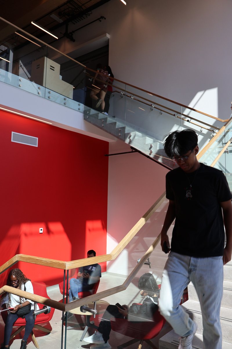 Fall sun hits different. 
Taking time to reflect in the Courtyard Building. 

Share this with someone who loves to sit and reflect in the sun. 

#SFU #SFUReslife #universitylife