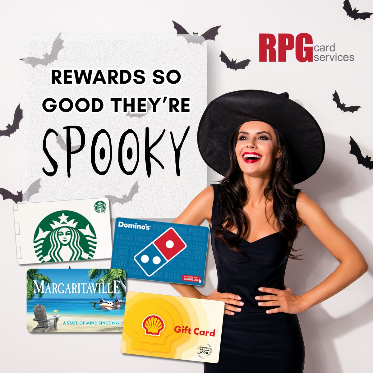 Don’t let this Halloween haunt you with gift indecision! RPG Card Services offers gift cards that are “scary” good. Trusted for every occasion, including treating your team or clients. #HalloweenGifting #CorporateGifts #GiftCards #RPGCardServices