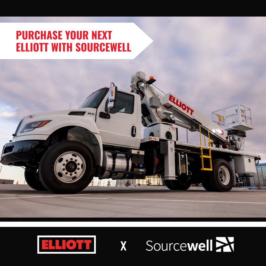 ElliottEquipCo's tweet image. Public agencies can purchase Elliott equipment through Sourcewell’s cooperative contract—streamlining procurement for government, education, and non-profits.

Learn more: hubs.ly/Q03NBV2V0 

#ElliottEquipment #Sourcewell #GovernmentSolutions