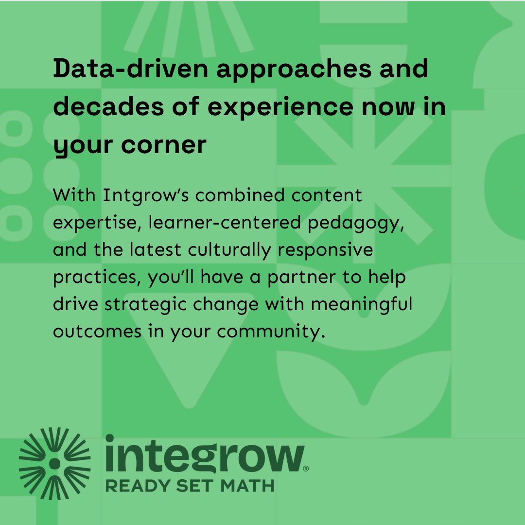integrowmath's tweet image. Growth is natural when the mission stays at the center. 🌱 #integrowmath #MathEducation #EdLeaders