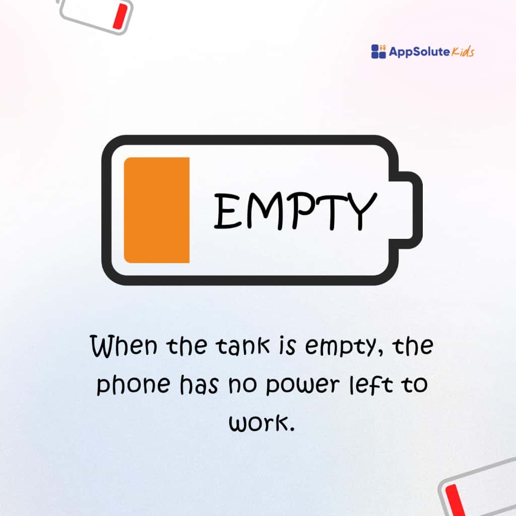 Appsolute_Kids's tweet image. Your phone’s battery is like its energy tank. The more you use it, the faster it empties.
That’s why it needs a refill every now and then!

#kidsandtech #techforkids #learningisfun #curiouskids #smartlearning #funfactsforkids #digitallearning #scienceforkids #funtechfacts