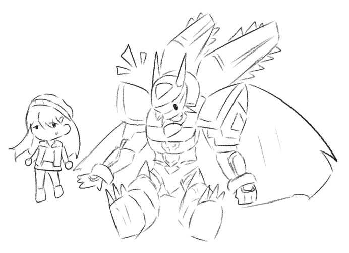 random doodle I made. Who want them as plushie? lol