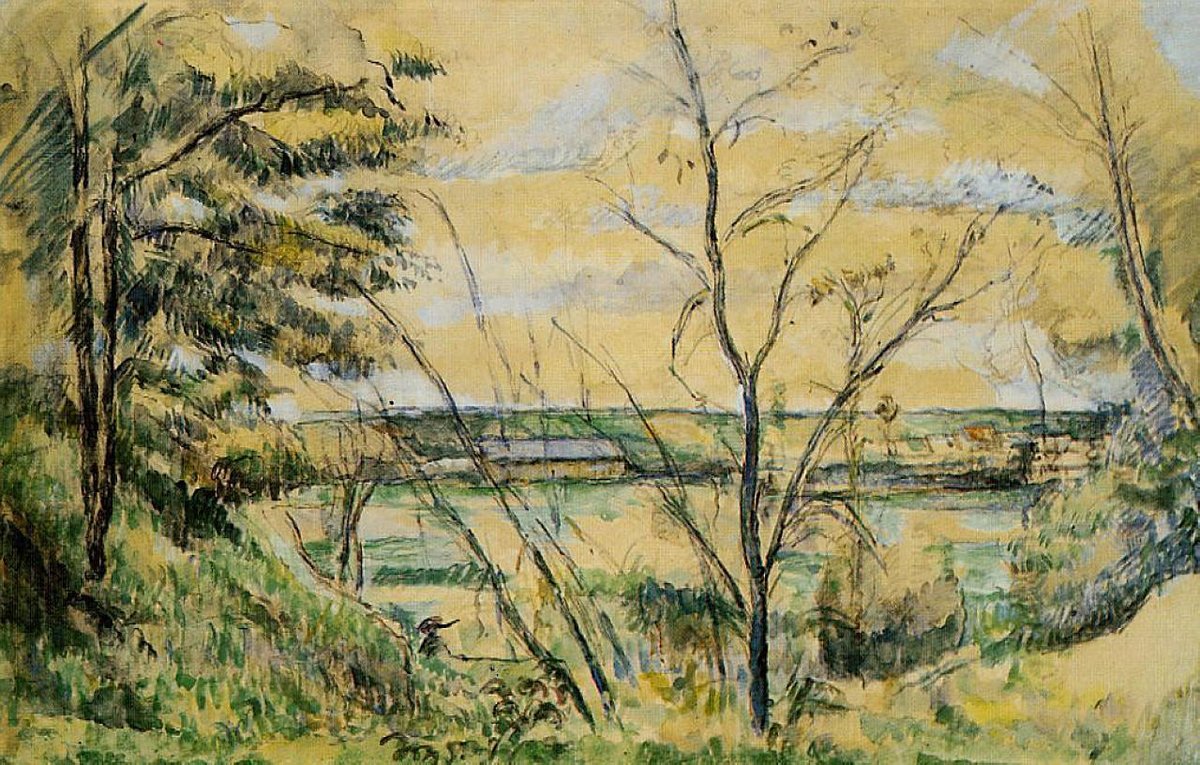 The Oise Valley, 1880 #artbots #cezanne