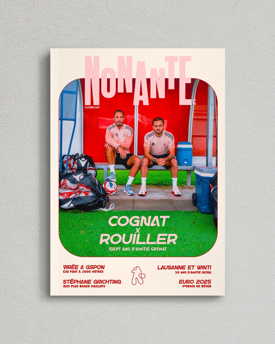 La Une de Nonante #1 enfin dévoilée !

Pour ceux qui ont précommandé, vous aurez cette merveille la semaine prochaine dans vos boîtes à lait.

Pour ceux qui n’ont pas encore mis Nonante #1 dans leur panier, pas de panique le lien juste ici : nonantemag.ch/magazine-nonan…