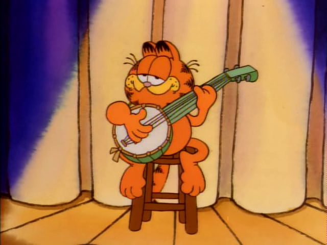 LostGarfields's tweet image. Garfield performs his favorite Ethel Cain song, singing, “To love me is to suffer me.” The audience is wondering when the song will end.