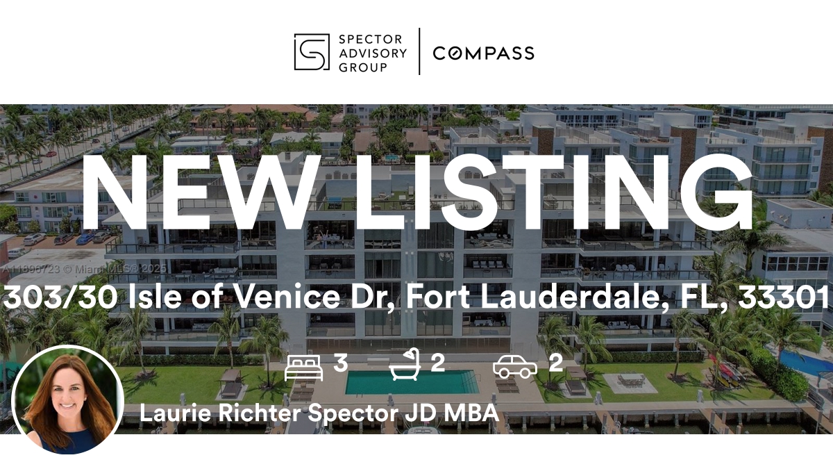 FLLProperties's tweet image. 🛌 3 🛀 2 🚘 2
📍 303/30 Isle of Venice Dr, Fort Lauderdale, FL, 33301

My latest listing.
Real Estate Associate 3335583
rma.reviews/4om31sk4v5zy

...
#realestate #Compass #CompassFlorida #SpectorAdvisoryGroup