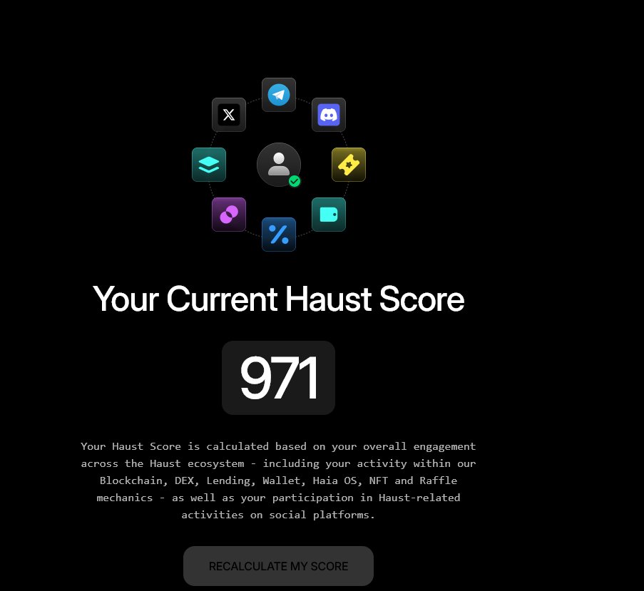 criptoworld_'s tweet image. 🚀Score is Live!
Who said tracker? 👀
Check your score now:
score.haust.network
Your Haust Score marks the first step toward exclusive raffle access 🔥
More details coming soon — stay tuned.
Mainnet is right around the corner ⚡
@HaustNetwork #Airdrops
