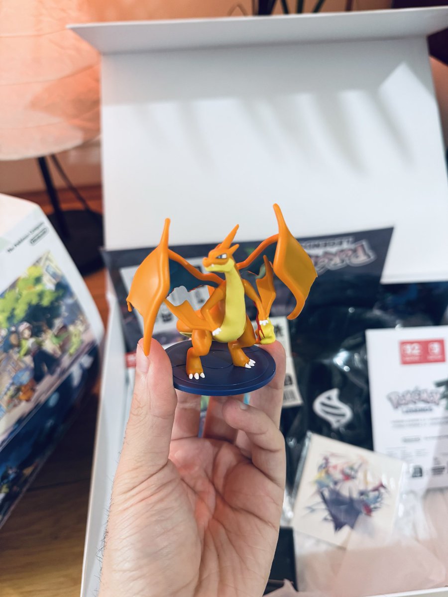 dee_buk's tweet photo. {ad/gifted} 🚨It’s officially Pokémon day! Pokémon Legends: Z-A Is officially out and @nintendouk &amp; @pokemonnewsuk sent me out my own Pokémon package! 

Included the likes of:

The Game
Pokémon figures (Starters &amp; Charizard)
Pokémon ☕️
+More 

#PokemonLegendsZA  #NintendoSwitch2 https://t.co/EHczziQJay