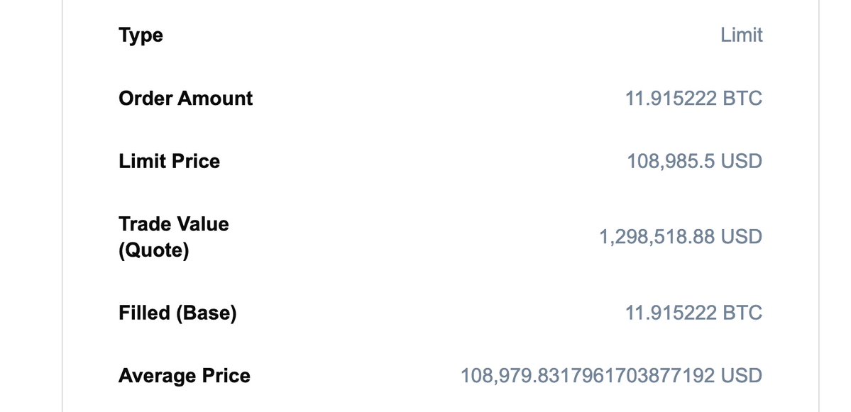 GaryCardone Private Strategic Reserve Adds 11.9 bitcoin at 108,979.