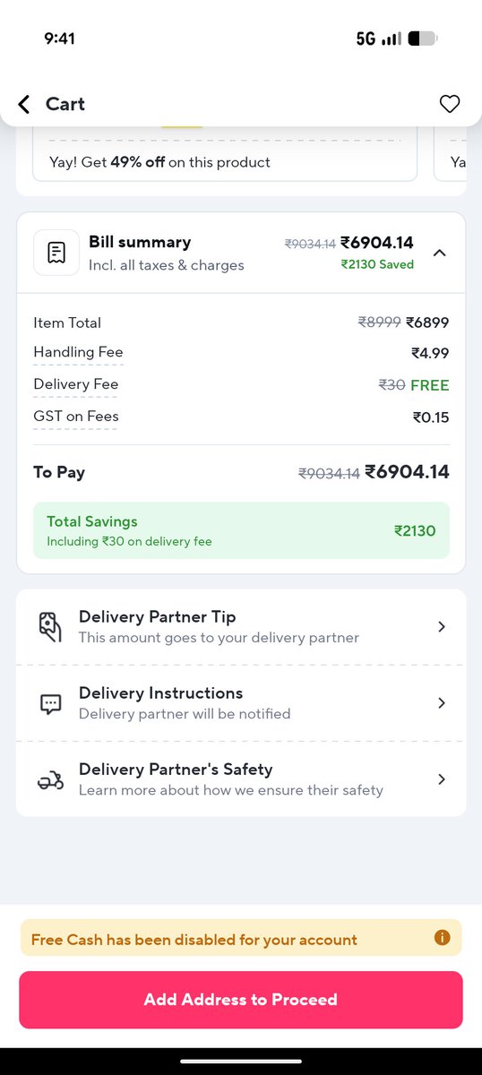 rohanjain85's tweet photo. @SartanparaYash @ccg33k @GoldDealsIndia I created a new account on Zepto.

It is not showing any coupons and also it is mentioned Free cash is disabled for this account. 

Are you aware of this kind of issue?

@ZeptoNow
@zeptocares https://t.co/hrz93fPEwv