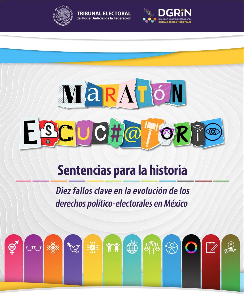 🔴Inicia el "Maratón Escuchatorio, Sentencias para la historia", realizado por el <a href="/TEPJF_informa/">TEPJF</a>, en el que también estará participando el <a href="/teesin_oficial/">Tribunal Electoral</a>. Síguenos en la tranmisión en vivo, a través de YouTube en el siguiente link: https:// youtube.com/watch?v=ckY9F2…