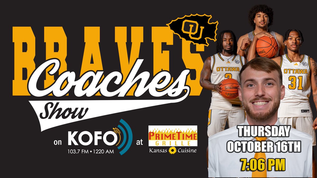 Tonight on the Ottawa Braves Coaches Show, we will have members of <a href="/braveshoops/">Ottawa Men's Hoops</a> ❗

Assistant Coach Hunter Lewis, Elijah Mason, Micah Willis and Parker Williams will be on tonight!

Tune in at 7:06 from PrimeTime Grille: 
urbanedgenetwork.net/watch/3744

#BraveNation