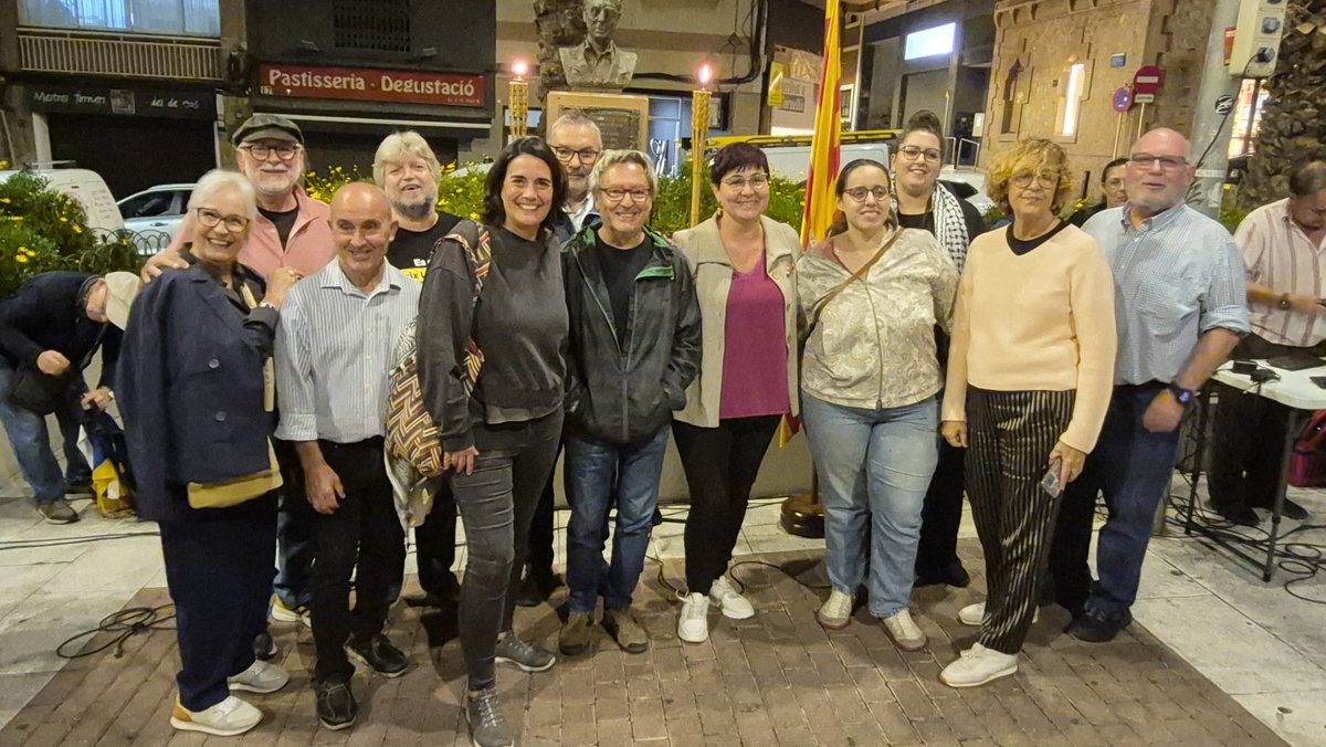 ✊️Ahir a l'homenatge al president Companys a #Cornellà!