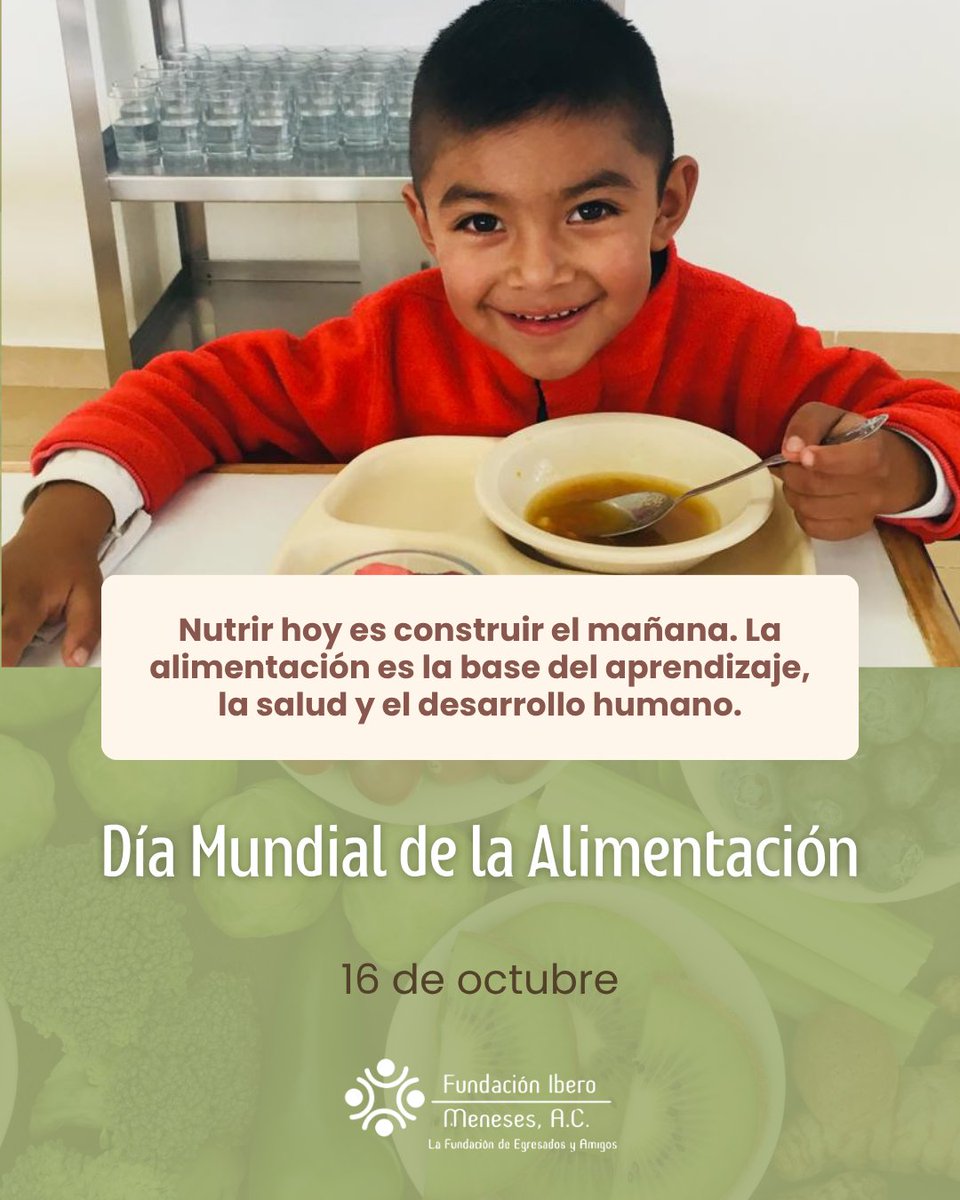🌱 Nutrir hoy es construir el mañana.

En este Día Mundial de la Alimentación recordamos que una buena nutrición no solo llena estómagos: transforma vidas. 💚

Únete a nuestra campaña Nutrir para Crecer: landings.afrus.org/nutrirparacrec…