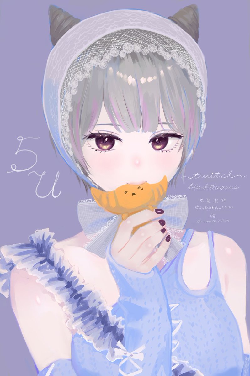 mamo20220624's tweet image. 本期雜誌封面_黑茶還是我(???

單圖層挑戰オレのターン
畫了垮送仙女蕪憂，這套衣裝好可愛🌟
#厚塗り #Vtype