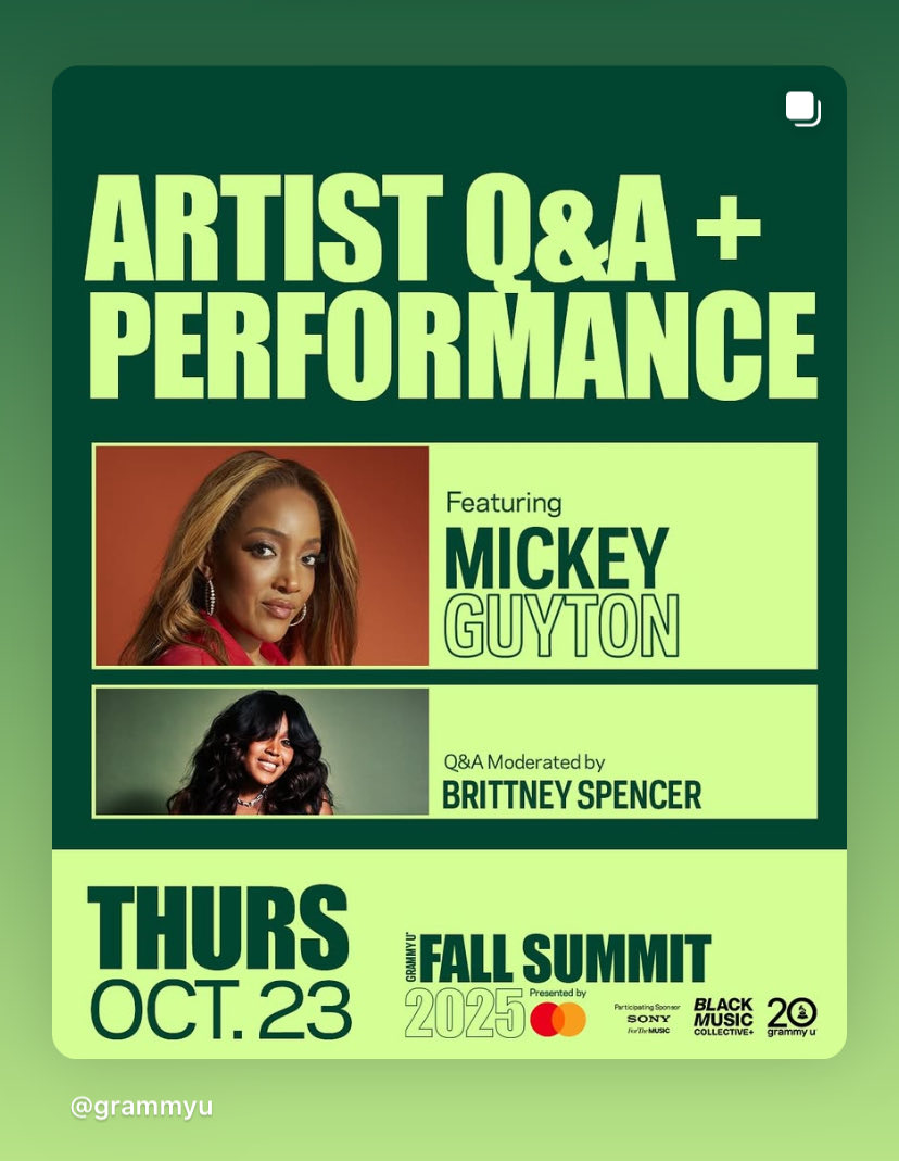 GuytonNation's tweet photo. Somethin’ ‘bout this duo 🤩🤩

- Thursday, October 23 
- National Museum of African American Music 
- 7pm CT. https://t.co/lFWDzzU7zC