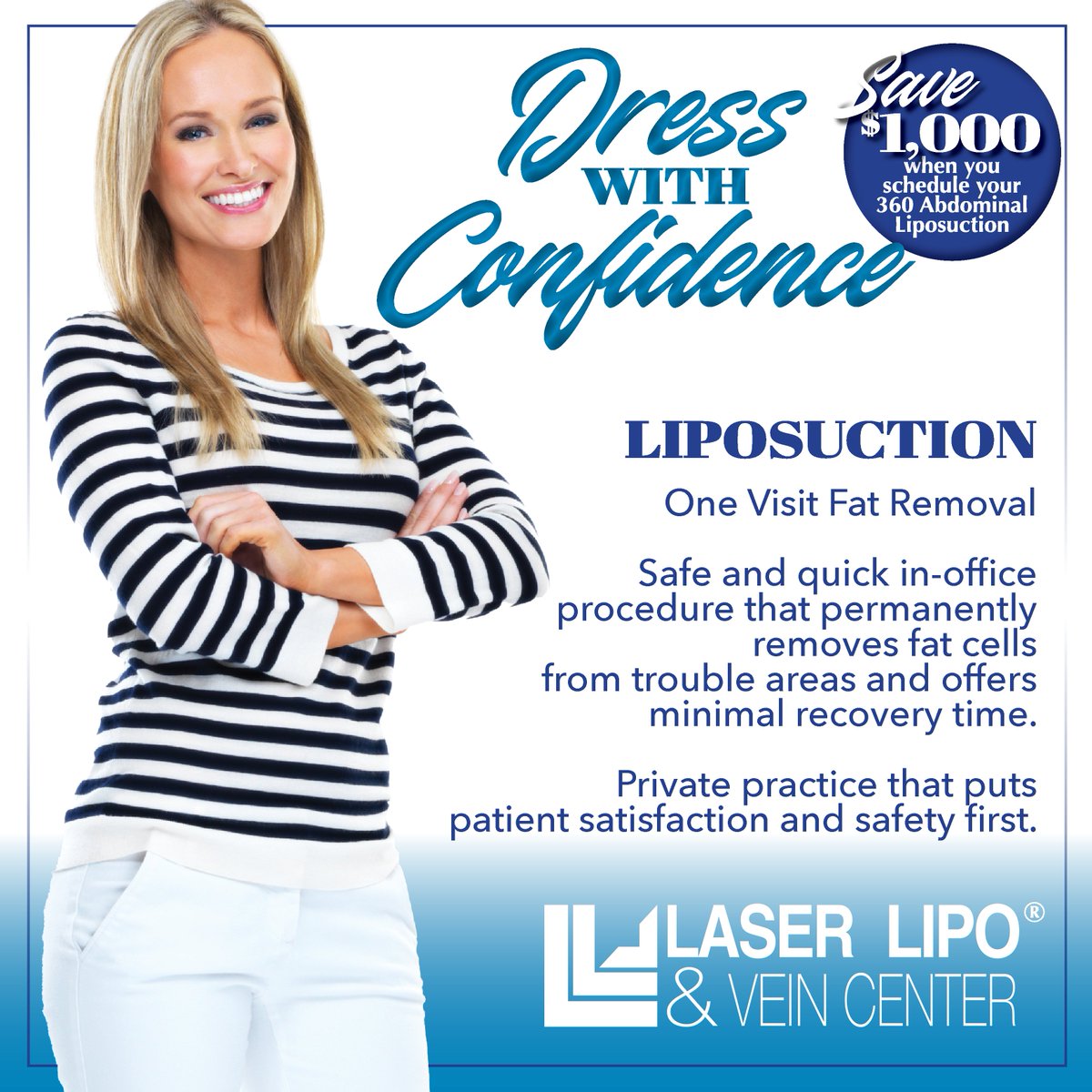 LaserVein's tweet image. ✨ Sculpt. Refine. Reveal. ✨
Liposuction, including Lipo 360, helps you target stubborn areas for smooth, balanced contours and lasting confidence. 💃💉

📞 Call 636-614-1665 to schedule your consultation today!

#Lipo360 #BodySculpting #LLVC