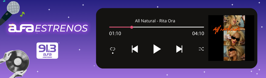 El #AlfaEstreno del día 💿
“ALL NATURAL” y llega de la mano de Rita Ora, una artista que siempre reinventa su sonido 🔥
Este tema electro-pop es una oda al amor propio, la autenticidad y esa evolución personal que todos necesitamos 🌿
Escúchalo ya, #DondeTodoNace 🎶
<a href="/aesquinca/">Antonio Esquinca</a>