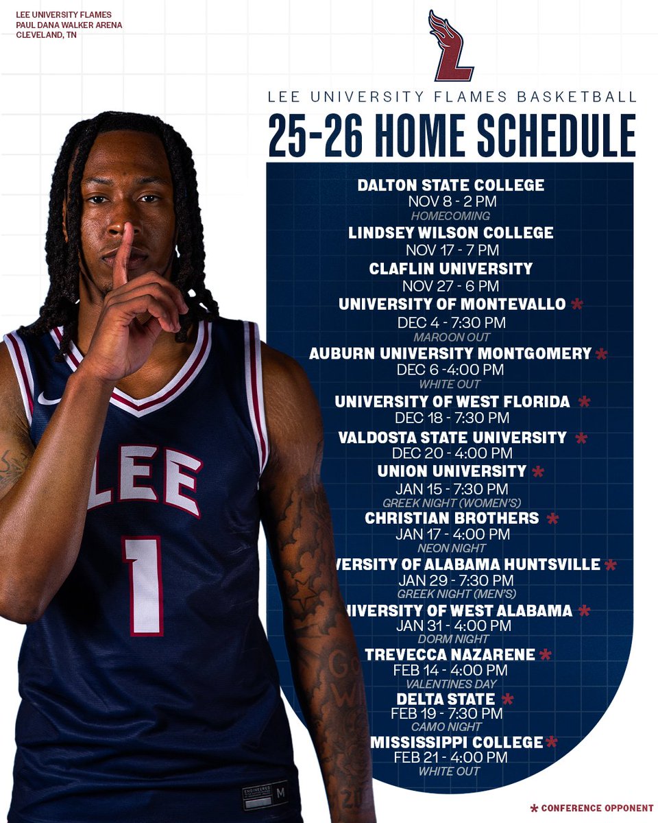 LeeU Men's Basketball tweet media