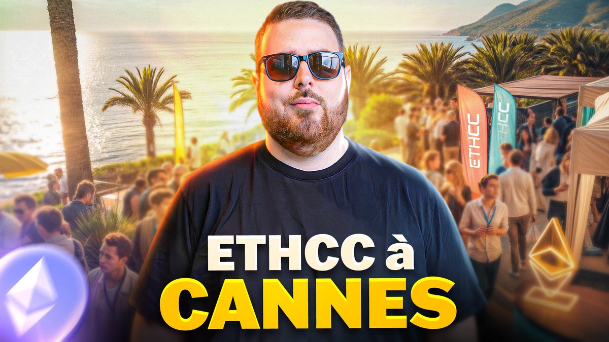 La crypto prend le contrôle de Cannes 🇫🇷

4 jours <a href="/EthCC/">EthCC - Ethereum Community Conference</a>  2025 : conférences, innovations, rencontres… et même un garde du corps 😎

Bienvenue dans les coulisses du plus grand événement européen👇
🔗youtu.be/z1PqOUEpSGI