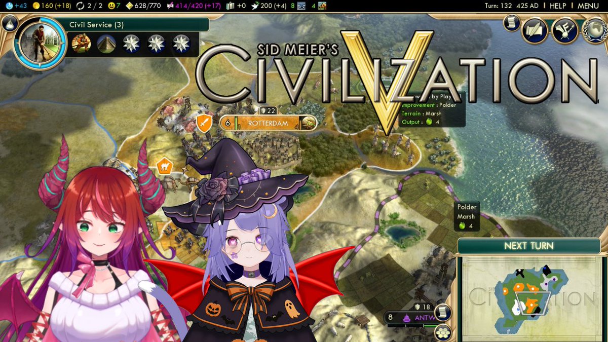 Time for the girlies to take over the world!
<a href="/CovenAmarisVT/">Coven 💜🌸👑 Fae Puppycat Princess</a> and I will be LIVE with Civ 5 today! Be sure to check out both channels for different points of view!
1:00 PM CST/8:00 PM CET
Hope to see you there!
twitch.tv/CrimsonKeep_VT 🍵🐉
twitch.tv/CovenAmarisVT 💜🌸👑
#VTuber