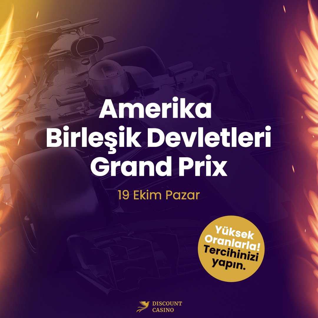 🏎️ Discount Casino'da 19 Ekim Pazar günü Amerika Birleşik Devletleri Grand Prix'sine yüksek oranlarla bahis yap, tercihini şimdi yap ve kazanma şansını yakala!  Discount Casino Giriş: tinyurl.com/4z5nx2ks