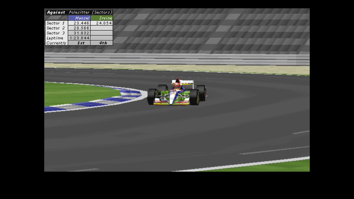 15/3/1995
#F1 Winter Testing Day 2
#Silverstone 
8:44am

As #Mansell goes fastest in the #Benetton the #Jordan of Eddie #Irvine moves into 4th place but is soon back in the pits to focus on a race distance run as the team try to put the #Peugeot engine through its paces...