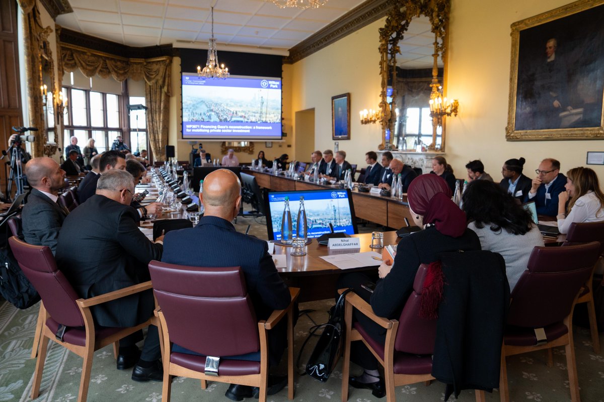 iccwbo's tweet photo. This week, we joined governments, businesses, and civil society at the Wilton Park high-level dialogue — co-hosted by the UK Government, the Palestinian Authority, and the Government of Egypt — to explore how private sector investment can help drive Gaza’s reconstruction.

Drawing on lessons from our work in Ukraine, we highlighted how strong dispute resolution, export finance partnerships, and local private sector engagement can provide the confidence and stability needed to rebuild.

Insights from this dialogue will inform the Cairo International Conference on Recovery, Reconstruction, and Development of Gaza this November, paving the way for tangible frameworks that can turn recovery into long-term peace and prosperity.

More on the work towards Gaza’s recovery: https://t.co/BBxpVXMIAp