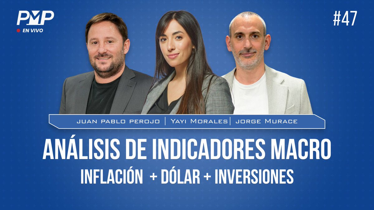 pmpestudio's tweet image. ¿Te perdiste el #programa en vivo? ¡Nos visitó @yayimoralesok !😲
✔️Junto a nuestros co-founders, Juan Pablo Perojo y Jorge Murace analizaron los principales indicadores macro en época de elecciones.
¡Y con una invitación especial!💣 Enterate en⤵️
youtube.com/watch?v=BhyKCO…
