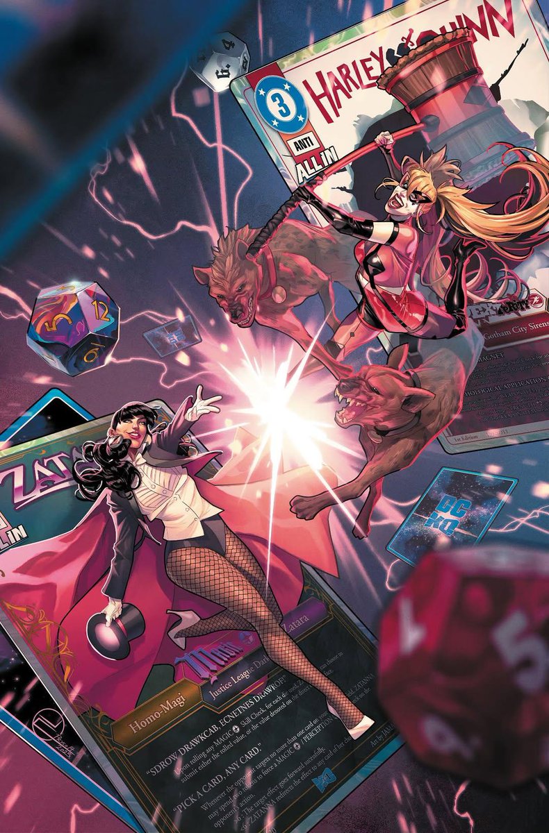 DCPostsArchive's tweet image. DC K.O: Harley Quinn vs. Zatanna #1 releasing 2026