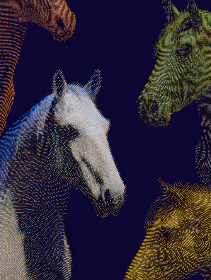 JujubeTing's tweet photo. QT Your Horse Art 
#AIart #HorseArtThursday #ColorfulCreatures https://t.co/p62JJIwUlH
