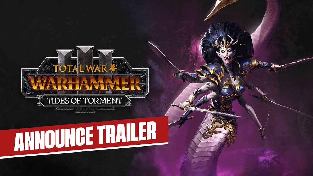 CoMaWHiTe_esp's tweet photo. 😈 Por fin nos llega el trailer del futuro contenido para Total War Warhammer 3. Mareas del Tormento llegará a nuestros pcs el próximo 4 de diciembre.
https://t.co/qRvOBOz1yN
#totalwar #warhammer #wh3 #dlc #trailer #tidesoftorment https://t.co/Hkb9sfYjYb
