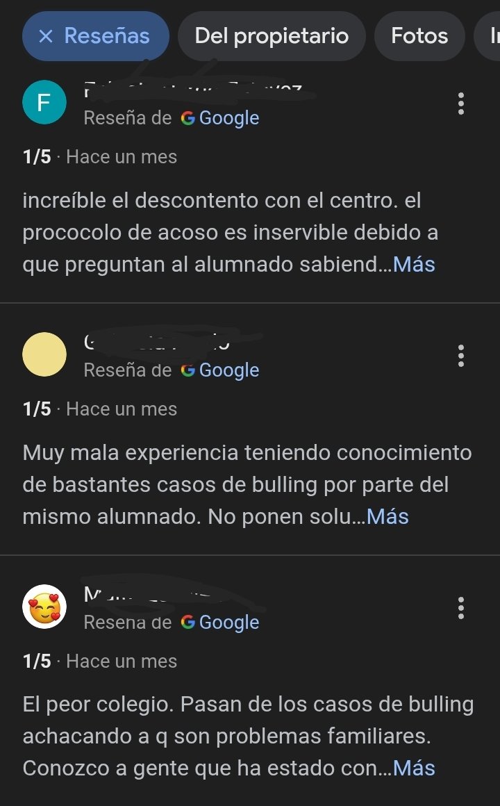 Solo hay que leer las reseñas del centro en Google. Se hacen bastantes alusiones a la falta de implicación contra el acoso... Qué pena de chica 😔
#Sevilla #bullying #acosoescolar