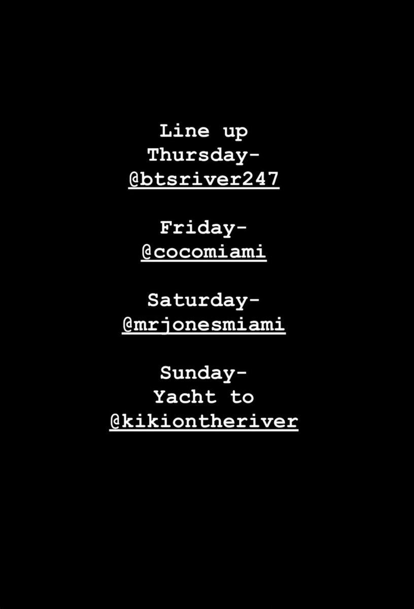 Ya seen the line up 📲
