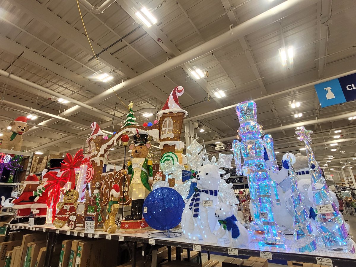 Christmas at Lowe's... in October 🎃👻🎄☃️