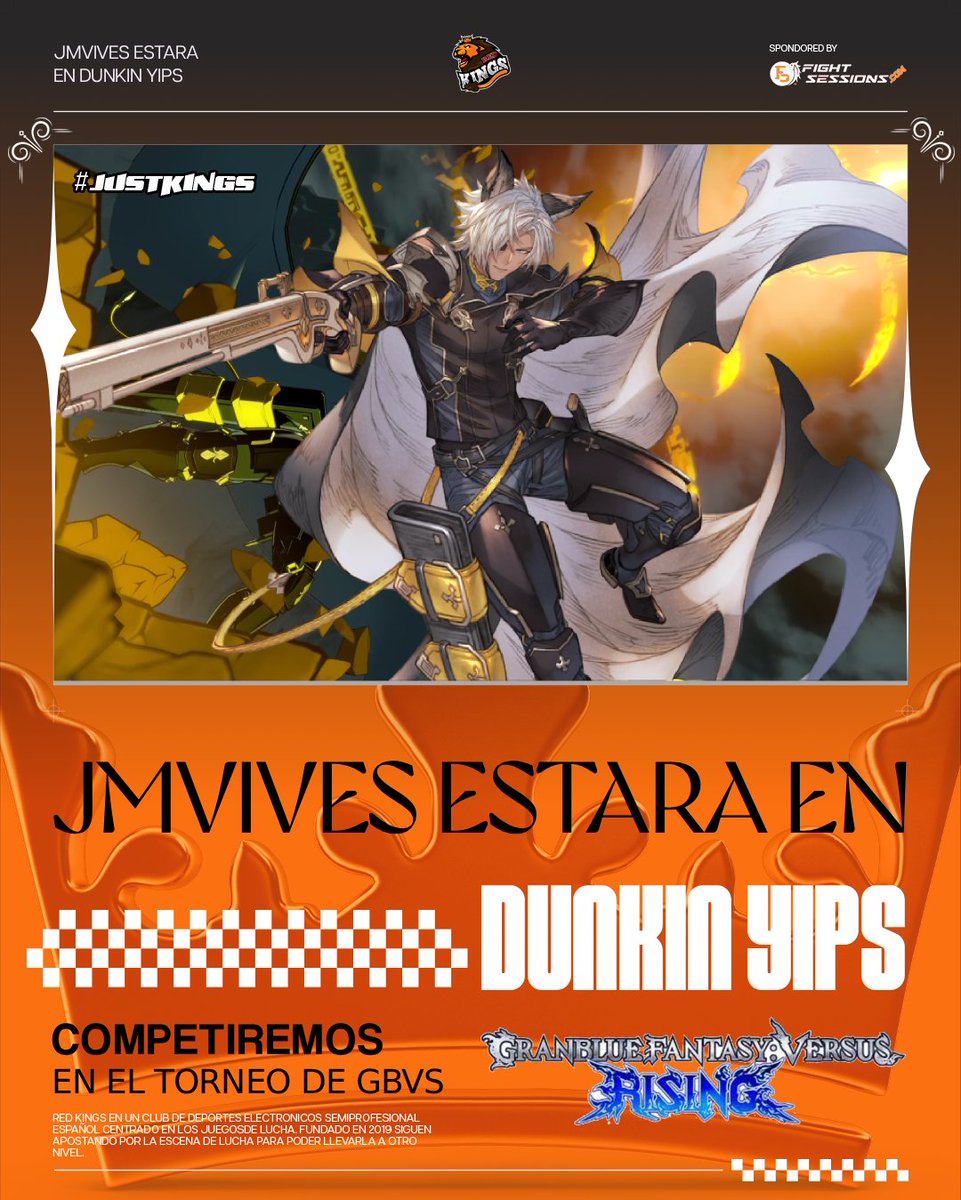 🏆 #GBVS 🏆

Cita semanal junto al grande de <a href="/jmvives7/">RKS | Jmvives</a> 💥💥

Vuelve una vez más a competir en el Dukin´Yips que organiza <a href="/_Nyhiu/">Иyhiu</a> 🙌🙌🙌

Podéis verle a través del canal: twitch.tv/nyhiu_

¡Mucha suerte! #JUSTKINGS🦁👑